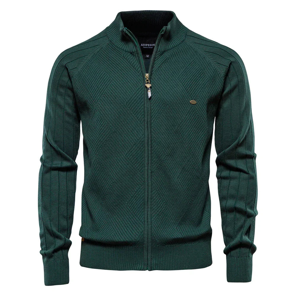 Nicolás | Suéter-chaqueta de algodón premium